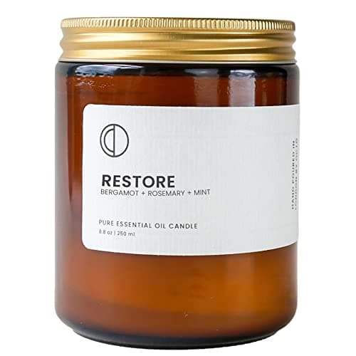 Image of OCTŌ Restore Bergamot + Rosemary + Spearmint + Lemon | Scented Candle. Made with Essential Oils and Soy Wax. 250ml