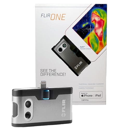 Image of Flir One - Thermal Imaging Camera for iOS Smartphones (iPhone 14 and Older w/Lightning Port), 240x180 Super Resolution (80x60 Native IR)