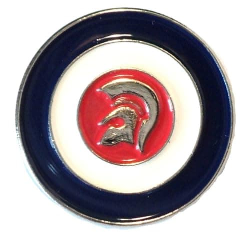 Image of GBJUK Trojan MOD Helmet Enamel Pin Lapel Badge with Butterfly Clasp Back