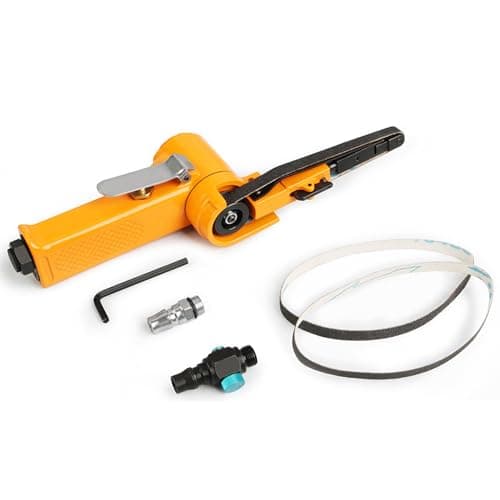 Image of Mulcort Power Belt File,Detailing Belt Sander attachments for Angle Grinder,Rust Removal and Deburring Polishing Machine,Sanding Grinder File with Speed Control Connector(Type A) 10mm * 330mm
