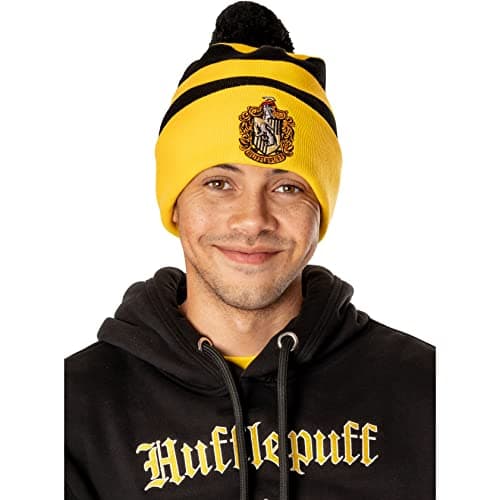Image of CID Official Harry Potter Hufflepuff Beanie Yellow, One Size