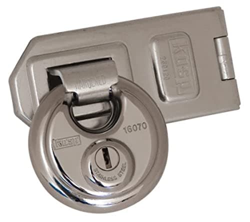 Image of Kasp Disc Padlock 70mm K16070 & Hasp K260120
