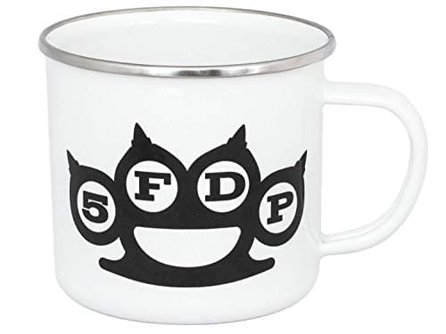 Image of KKL Five Finger Death Punch Enamel Mug White Logo Goblets Cups