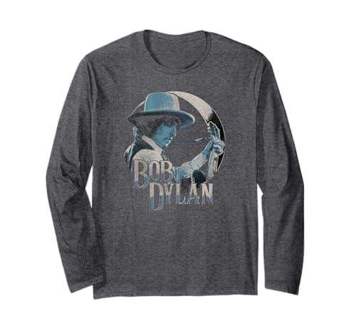 Image of Bob Dylan - Guitar 1975 Long Sleeve T-Shirt