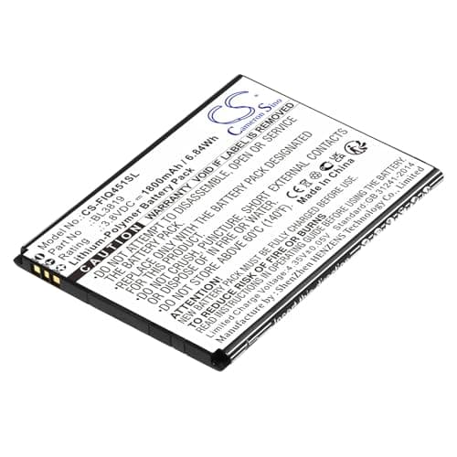 Image of CS-FIQ451SL Battery 1800mAh compatible with [Fly] IQ4514, IQ4514 Quad EVO Tech 4 replaces BL3819