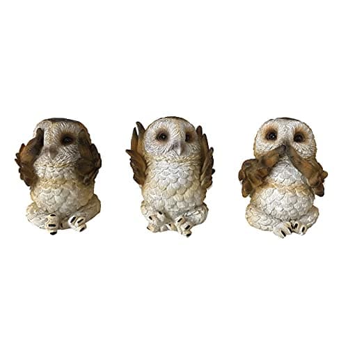 Image of Nemesis Now Three Wise Brown Owls Figurines 7.5cm