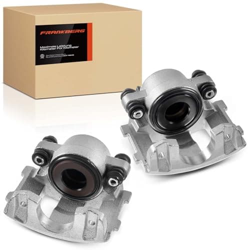Image of Frankberg 2x Brake Caliper Disc Brake Front Left Right Compatible with Cherokee XJ 1999-2001 Grand Cherokee I ZG ZJ 1991-1998 Wrangler II TJ 1996-2007 Replace# 5252610 5252609
