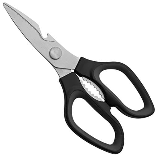 Image of Grunwerg KS-205BG Kitchen Scissors Stainless Steel - 205 mm, 8 Inches, Black & Grey