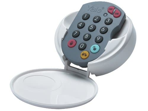 Image of Yale B-HSA6080 Alarm Accessory Wire Free Keypad, works with HSA Alarms, for Disarming Alarm, White