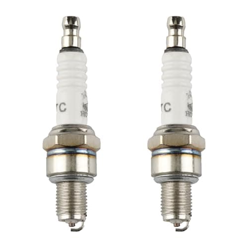 Image of Tabanzhe 2 Pcs CR8E Spark Plugs,Motorcycle Spark Plug Replacement,10mm Thread,Copper Core for Improved Engine Performance & Fuel Efficiency,Compatible with Most Motorcycles, Replaces NGK 4854