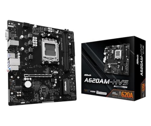 Image of Asrock A620AM-HVS Amd A620a Am5 Micro Atx 2 Ddr5 Vga Hdmi Gb Lan 2X M.2
