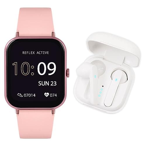 Image of Reflex Active Series 17 Women's Multi-Function Digital Smartwatch and Wireless Earbud Set