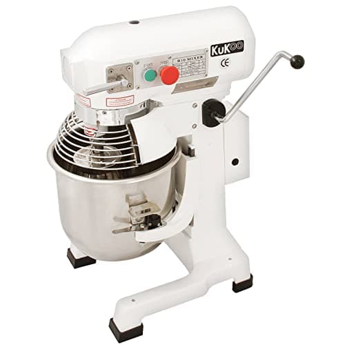 Image of KuKoo 10L Planetary Stand Mixer Commercial Bakery Equipment For Dough Cake Bread Making 3 Speed Electric Catering Appliance Stainless Steel Bowl Dough Hook Beater Paddle Whisk Attachment Dough Scraper