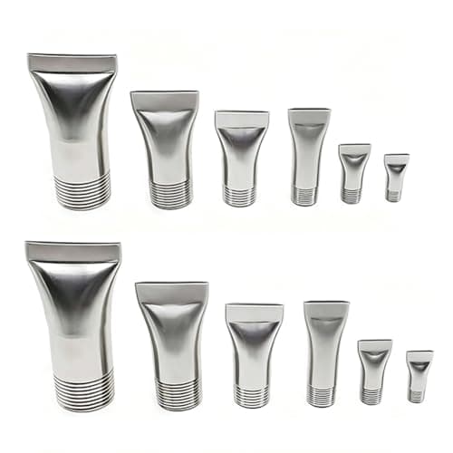 Image of Flat Mouth Nozzles Stainless Steel - 1/8~58mm (2.28in) inch Wide Applications (2-Pack) 1/8 9.5mm (0.37in) Diameter 1.0mm 2pcs
