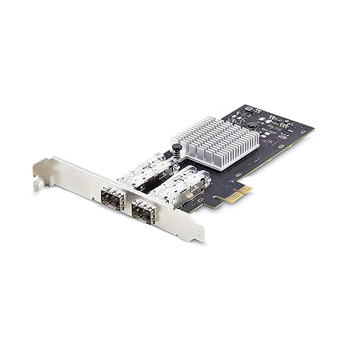 Image of StarTech.com 2-Port GbE SFP Network Card, PCIe 2.0 x1, Intel I350-AM2 2x 1GbE Controller, 1000BASE Copper/Fiber Optic, Dual-Port Gigabit Ethernet NIC, Desktop/Server Backplanes (P021GI-NETWORK-CARD)