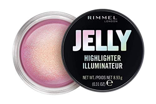 Image of Rimmel London Jelly Highlighter, Long-lasting and Water Based Bouncy Formula for Dewy Skin Look, 30 Flamingo (Pink), 7.75 ml
