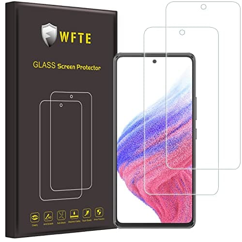 Image of WFTE [2-Pack Screen Protector for Samsung Galaxy A53/A52s 5G/Samsung A52,Anti-Scratch,High Transparency,Anti-fingerprint, Premium Tempered Glass Screen Protector For Samsung Galaxy A52s…