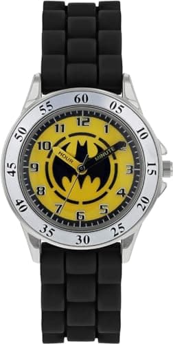 Image of Batman Boys Quartz Watch, Analogue Display and Rubber Strap BAT9522