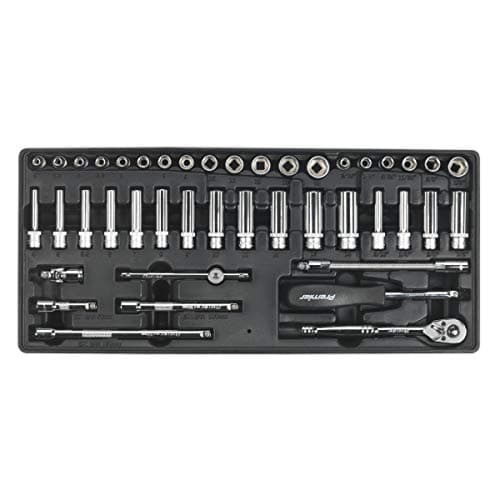 Image of Sealey Tbt19 Tool Tray with Socket Set 43Pc 1/4Sq Drive