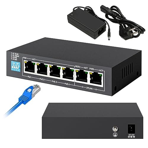 Image of Extralink EX.14305 network switch Unmanaged L2 Gigabit Ethernet (10/100/1000) Power over Ethernet (PoE) Black
