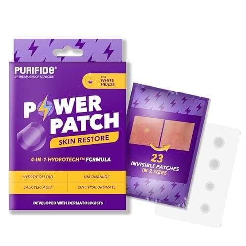 Image of Purifide by Acnecide Skin Restore Pimple Patches, Patch Your Spot with Hydrocolloid & Salicylic Acid, 23 Absorbent Patches