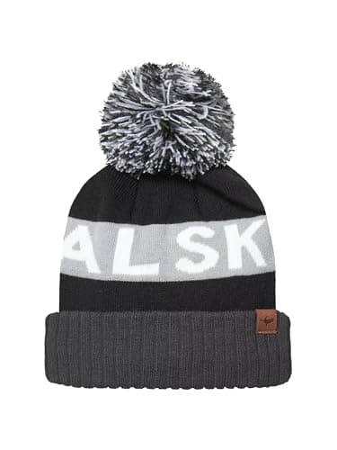 Image of SEALSKINZ | Foulden | Water Repellent Cold Weather Unisex Bobble Beanie Hat | Lightweight & Breathable | S See Size Chart - Black