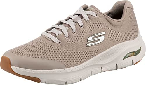 Image of Skechers Men's Arch Fit Sneaker,Taupe Textile/Synthetic/Trim,11 UK