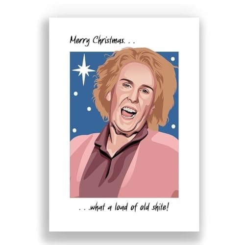 Image of Cheeky Cards Christmas Greeting Card, Funny Catherine Tate Nan Theme, Premium 300 GSM Card Stock, 12.7 x 17.8 cm, Includes Recycled Kraft Envelope