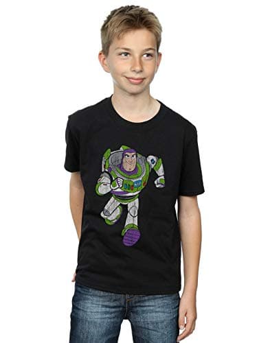 Image of Disney Boys Toy Story 4 Classic Buzz Lightyear T-Shirt Black 12-13 Years
