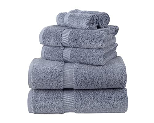 Image of La Maison 100% Egyptian Cotton 600GSM Superior Towel Bale Set Hand Towel Bath Towel 6 Piece Super Soft Everyday Use (Pacific Blue)