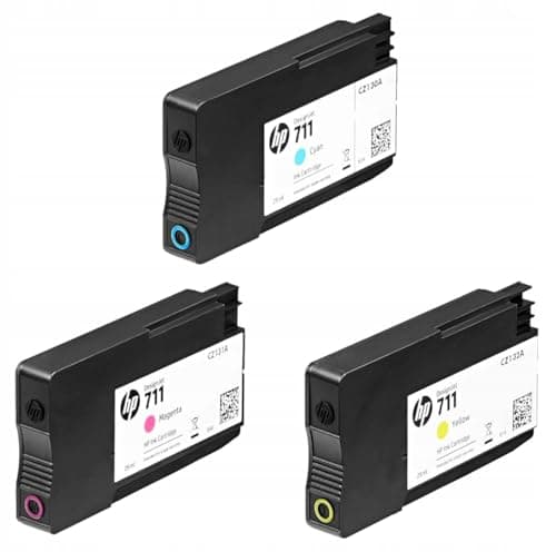 Image of HP 711 Cyan Magenta Yellow Designjet Ink Cartridge 80 ml [Pack of 1]