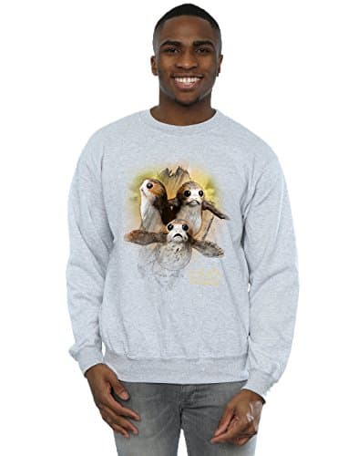 Image of Star Wars Men's The Last Jedi Poe Dameron Brushed Sweatshirt XXX-Large Sport Grey