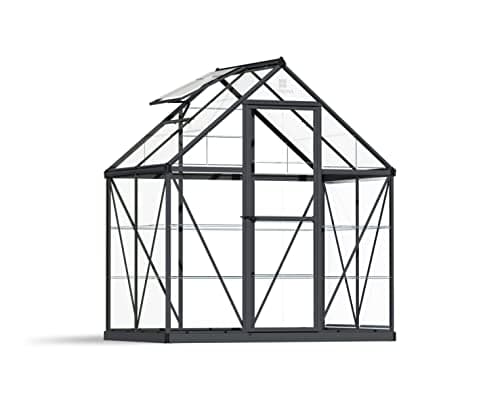 Image of Canopia by Palram Clear as Glass Greenhouse Harmony 6x4 Grey