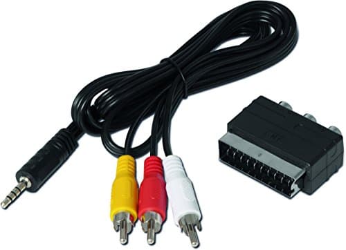 Image of TechniSat Jack RCA/SCART Adaptor Set for TechniSat Receiver (Suitable for DIGIPAL T2 HD and DIGIPAL T2 DVR, DIGIT S3 HD, DIGIT S3 DVR) Black