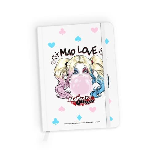 Image of ERT Group Original and Officially Licensed DC Notebook with Harley Quinn 001 White Squared Paper A5