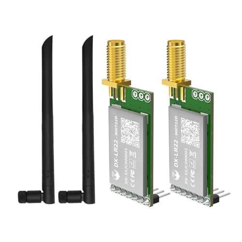 Image of 2PCS DX-LR22 No development required Semtech LLCC68 LORA UART Interface Module AT Conman 868/915MHz & 2PCS Antenna 22 dBm 5KM Long Rang Compatible with Arduino CE FCC (DX-LR22-900T22D(I))