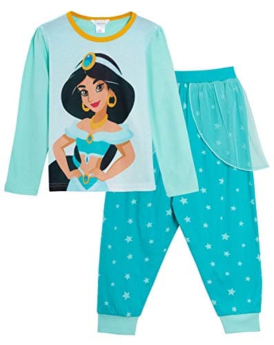 Image of Disney Girls Aladdin Princess Jasmine Dress Up Pyjamas 4-5 Years