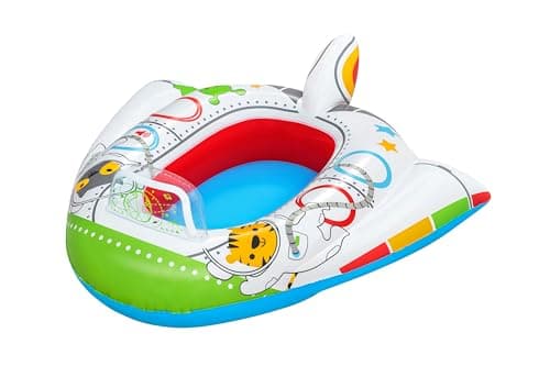 Image of Bestway | Space Ship Inflatable Baby Boat Float for Swimming Pool, Pool Float for Toddlers
