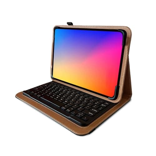 Image of Navitech Black Rotational Bluetooth Keyboard Case Compatible With ASUS Chromebook Tablet CT100PA 9.7"