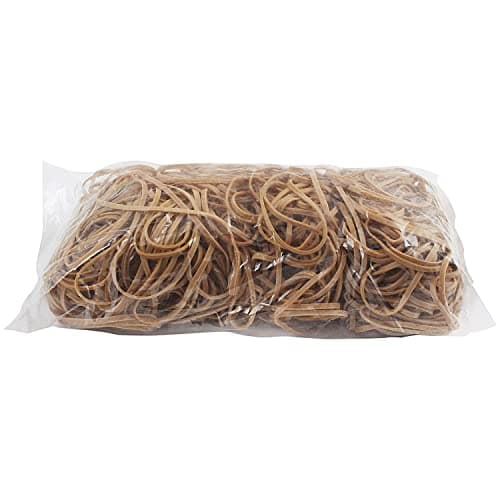 Image of White Box 454G Size 64 Rubber Bands,beige|brown|white|yellow