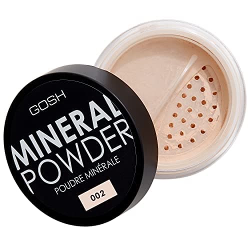 Image of GOSH Mineral Powder, Vegan, Loose Fixation Powder with Minerals for All Skin Types, Matte & Long-Lasting for a Flawless Complexion, No Mask Effect, Medium to High Coverage, 002 Ivory
