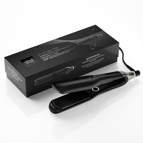 Image of ghd Chronos Max - Wide Plate Hair Straighteners, 3X Faster Hair Styling in One Stroke for 90% More Shine, 2.5X Less Frizz Lasting 24hr, No Extreme Heat Damage, Ideal for Thick & Curly Hair, UK - Black