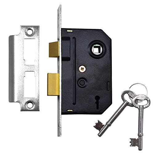 Image of Union Locks 2295 2-Lever Mortice Sash-Lock 63mm - Chrome Finish