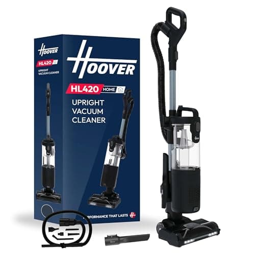 Image of Hoover HL420 Home Upright Vacuum Cleaner, 850w, H13 HEPA Anti-Allergy Filter, Includes Car Detailing Kit, 2-in-1 Upright & Handheld, 2.5L Bin, Lightweight Under 5kg, Carpets & Hard Floors [HL420HMC]