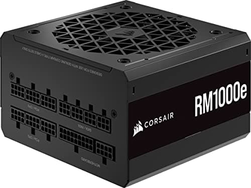 Image of Corsair RM1000e (2023) Fully Modular Low-Noise ATX Power Supply - ATX 3.0 & PCIe 5.0 Compliant - 105°C-Rated Capacitors - 80 PLUS Gold Efficiency - Modern Standby Support - Black
