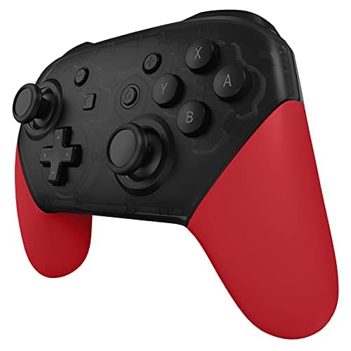 Image of eXtremeRate Passion Red Replacement Handle Grips for Nintendo Switch Pro Controller, Soft Touch DIY Hand Grip Shell for Nintendo Switch Pro Controller - Controller NOT Included