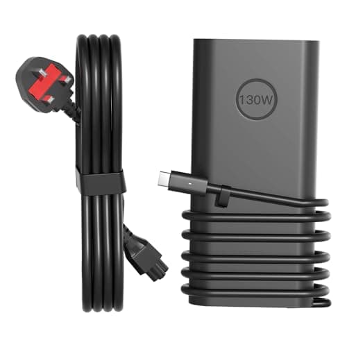 Image of 130W USB C Charger for Dell Precision Series 3470 3480 3490 3540 3541 3550 3551 3560 3561 3570 3571 3580 3581 3590 5470 5480 5490 5550 5560 5570 5680 5750 5760 5770 5530 2 in 1 P91F P92F P104F Laptop