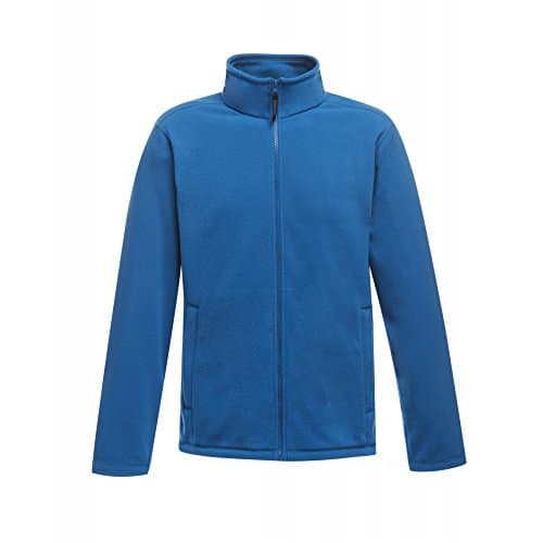 Image of Regatta Mens Plain Micro Fleece Full Zip Jacket (Layer Lite) (L) (Oxford Blue)