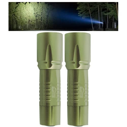 Image of DIY TECH UK - Super Bright LED Torch - 300m Range - 2-PACK - Next Generation LED Technology - 5 Functions - Tough - Mini 12cm Pocket Torch - Anti-Slip - Aerospace Grade Aluminium Body - Gun Metal Grey