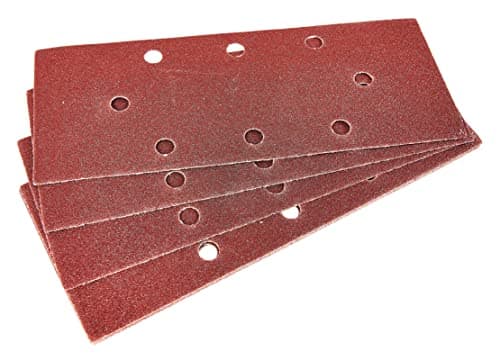 Image of Amtech V4005 P80 Grit 1/3 Sheet Sander Set, 10 Piece Sanding Sheets, 93mm x 230mm